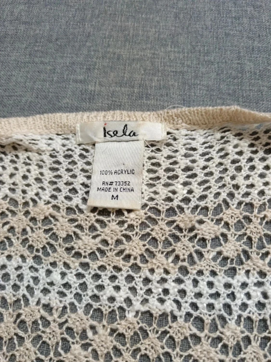 Cárdigan C65 crema/beige Isela M – photo 3